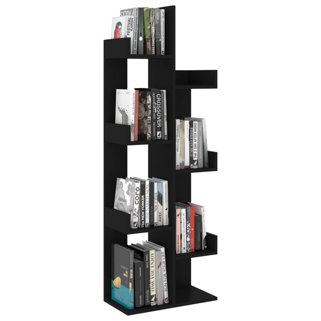 VidaXL Boekenkast 48x25,5x140 cm bewerkt hout zwart