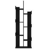 VidaXL Boekenkast 48x25,5x140 cm bewerkt hout zwart