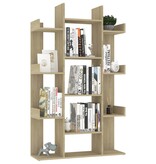 VidaXL Boekenkast 86x25,5x140 cm spaanplaat sonoma eikenkleurig