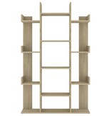 VidaXL Boekenkast 86x25,5x140 cm spaanplaat sonoma eikenkleurig