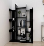 VidaXL Boekenkast 86x25,5x140 cm bewerkt hout zwart