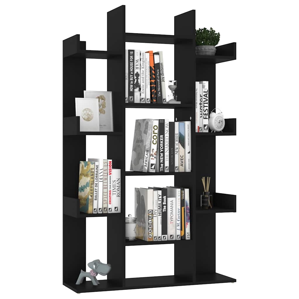VidaXL Boekenkast 86x25,5x140 cm bewerkt hout zwart