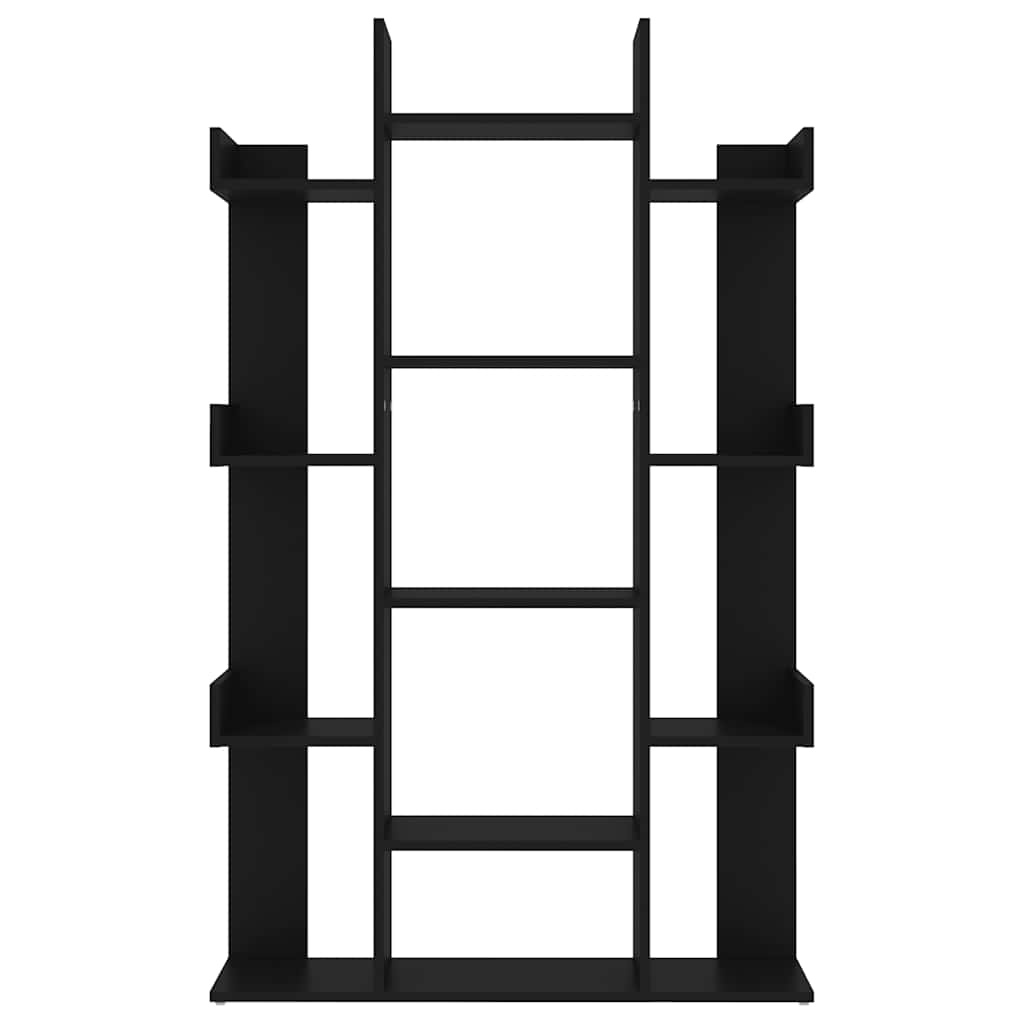 VidaXL Boekenkast 86x25,5x140 cm bewerkt hout zwart