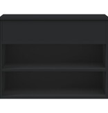 VidaXL Schoenenbank 60x30x45 cm bewerkt hout zwart