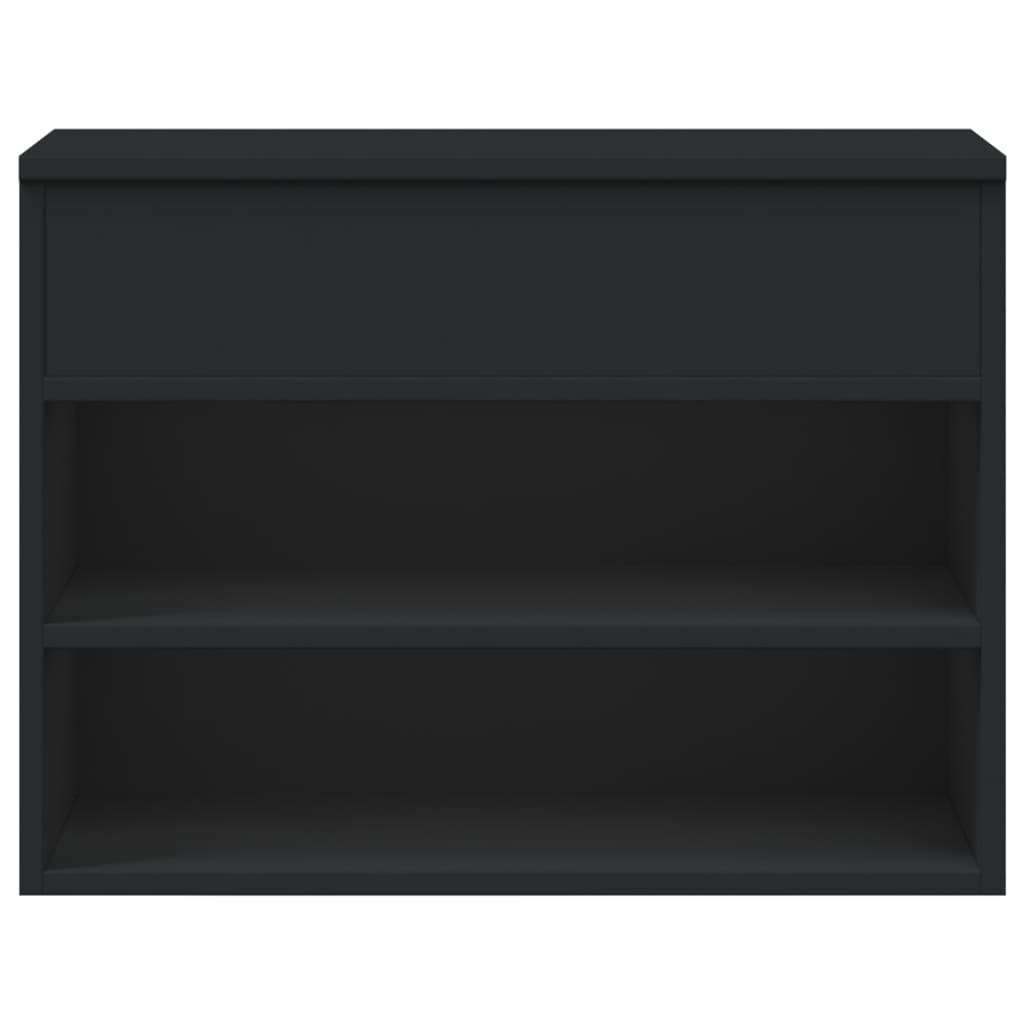 VidaXL Schoenenbank 60x30x45 cm bewerkt hout zwart