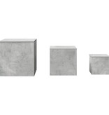 VidaXL Bijzettafels 3 st bewerkt hout betongrijs