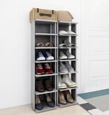 VidaXL Schoenenkasten 2 st 27,5x27x102 cm betongrijs