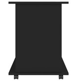 VidaXL Kast verrijdbaar 60x45x60 cm spaanplaat zwart