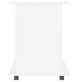 VidaXL Kast verrijdbaar 60x45x60 cm spaanplaat wit