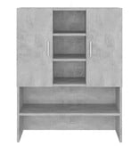 VidaXL Wasmachinekast 70,5x25,5x90 cm betongrijs