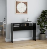 VidaXL Wandtafel 105x30x80 cm spaanplaat zwart