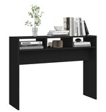 VidaXL Wandtafel 105x30x80 cm spaanplaat zwart
