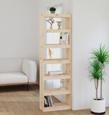 VidaXL Boekenkast/kamerscherm 60x30x199,5 cm massief grenenhout