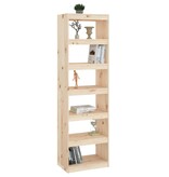 VidaXL Boekenkast/kamerscherm 60x30x199,5 cm massief grenenhout