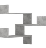 VidaXL Hoekwandschappen 2 st 40x40x50 cm bewerkt hout betongrijs