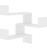 VidaXL Hoekwandschap 40x40x50 cm bewerkt hout wit