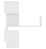 VidaXL Hoekwandschap 40x40x50 cm bewerkt hout wit