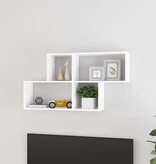 VidaXL Wandschap 100x18x53 cm bewerkt hout wit