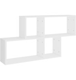 VidaXL Wandschap 100x18x53 cm bewerkt hout wit