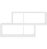 VidaXL Wandschap 100x18x53 cm bewerkt hout wit