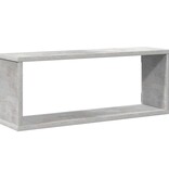 VidaXL Wandschappen kubus 4 st 60x15x23 cm bewerkt hout betongrijs