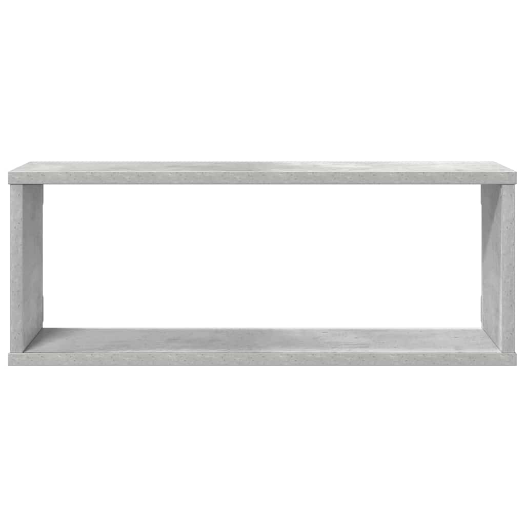 VidaXL Wandschappen kubus 4 st 60x15x23 cm bewerkt hout betongrijs