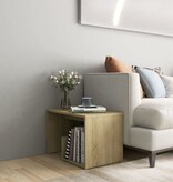 VidaXL Bijzettafel 59x36x38 cm spaanplaat sonoma eikenkleurig