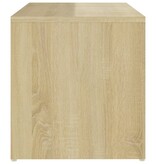 VidaXL Bijzettafel 59x36x38 cm spaanplaat sonoma eikenkleurig