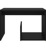 VidaXL Bijzettafel 59x36x38 cm bewerkt hout zwart