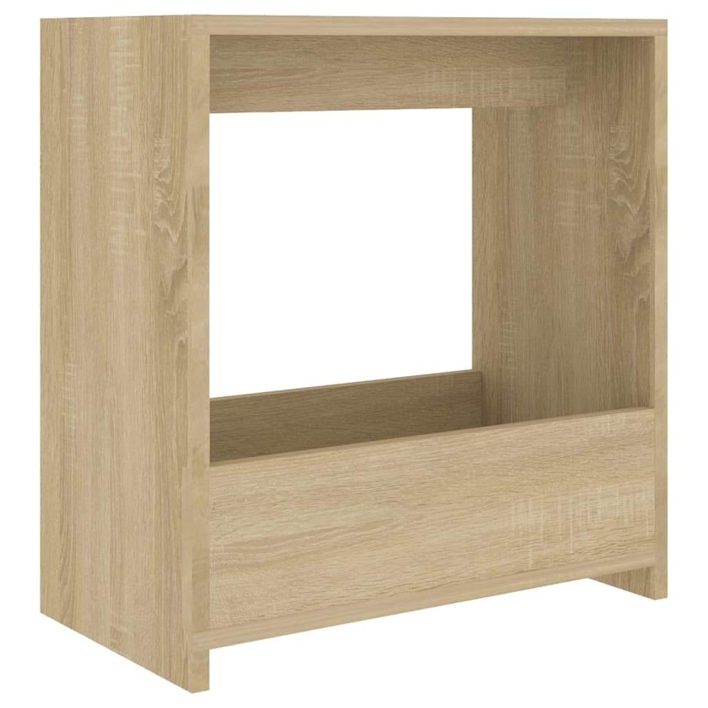 VidaXL Bijzettafel 50x26x50 cm bewerkt hout sonoma eikenkleurig