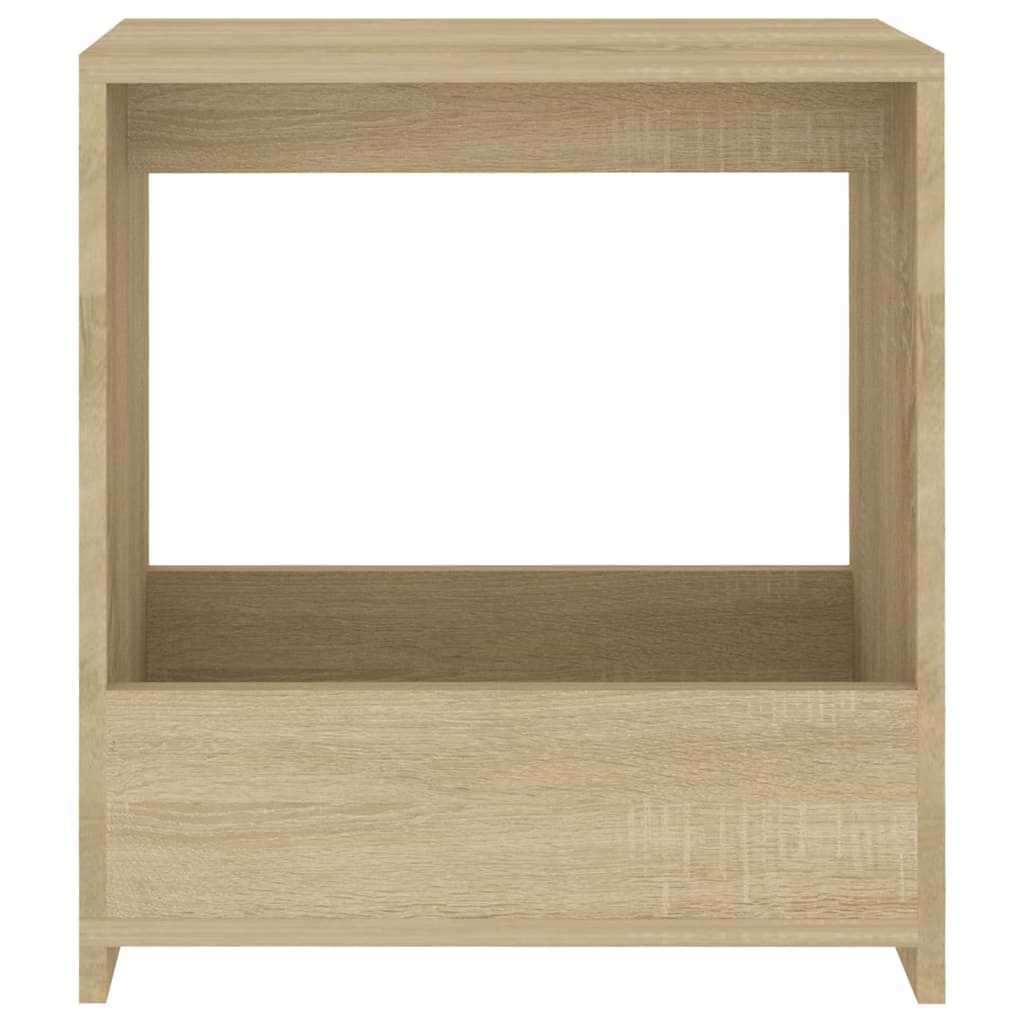 VidaXL Bijzettafel 50x26x50 cm bewerkt hout sonoma eikenkleurig
