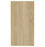 VidaXL Bijzettafel 50x26x50 cm bewerkt hout sonoma eikenkleurig