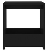 VidaXL Bijzettafel 50x26x50 cm bewerkt hout zwart