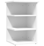 VidaXL Bijzetkast 35x35x55 cm bewerkt hout wit