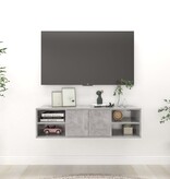 VidaXL Wandschap 102x30x29 cm bewerkt hout betongrijs