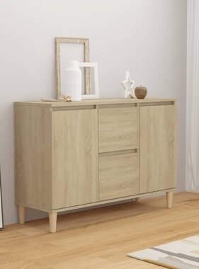 VidaXL Dressoir 103,5x35x70 cm spaanplaat sonoma eikenkleurig
