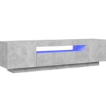 VidaXL Tv-meubel met LED-verlichting 160x35x40 cm betongrijs