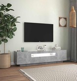 VidaXL Tv-meubel met LED-verlichting 160x35x40 cm betongrijs