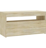 VidaXL Tv-meubel met LED-verlichting 75x35x40 cm sonoma eikenkleurig