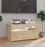 VidaXL Tv-meubel met LED-verlichting 75x35x40 cm sonoma eikenkleurig