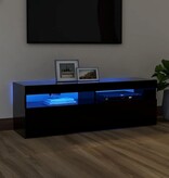 VidaXL Tv-meubel met LED-verlichting 120x35x40 cm zwart
