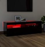 VidaXL Tv-meubel met LED-verlichting 120x35x40 cm zwart