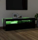 VidaXL Tv-meubel met LED-verlichting 120x35x40 cm zwart