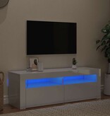 VidaXL Tv-meubel met LED-verlichting 120x35x40 cm hoogglans wit