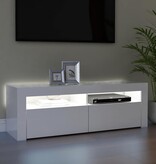 VidaXL Tv-meubel met LED-verlichting 120x35x40 cm hoogglans wit