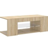 VidaXL Tv-meubel met LED-verlichting 90x39x30 cm sonoma eikenkleurig
