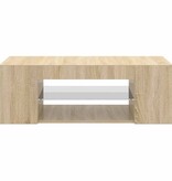 VidaXL Tv-meubel met LED-verlichting 90x39x30 cm sonoma eikenkleurig