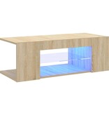 VidaXL Tv-meubel met LED-verlichting 90x39x30 cm sonoma eikenkleurig