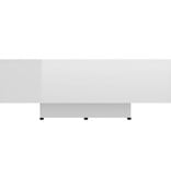 VidaXL Salontafel 85x55x31 cm bewerkt hout hoogglans wit