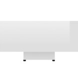 VidaXL Salontafel 85x55x31 cm bewerkt hout hoogglans wit
